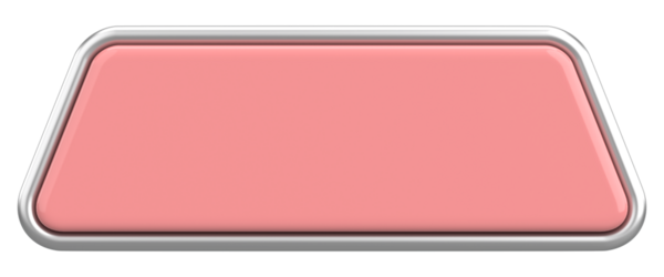 Üç boyutlu düğme. Boş tuş. 3B illüstrasyon.