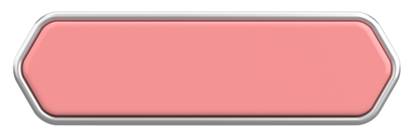 Üç boyutlu düğme. Boş tuş. 3B illüstrasyon.