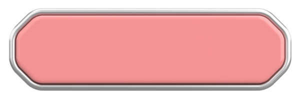 Üç boyutlu düğme. Boş tuş. 3B illüstrasyon.