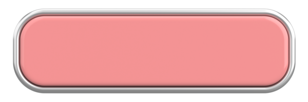 Üç boyutlu düğme. Boş tuş. 3B illüstrasyon.