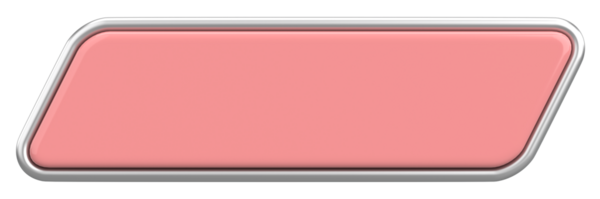 Üç boyutlu düğme. Boş tuş. 3B illüstrasyon.