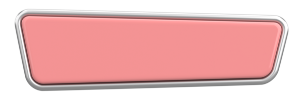 Üç boyutlu düğme. Boş tuş. 3B illüstrasyon.