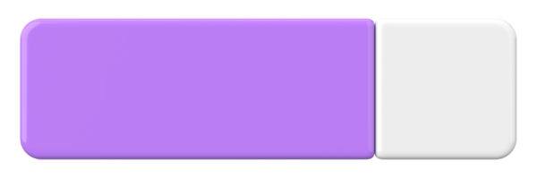 Üç boyutlu düğme. Boş tuş. 3B illüstrasyon.