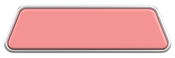 Üç boyutlu düğme. Boş tuş. 3B illüstrasyon.