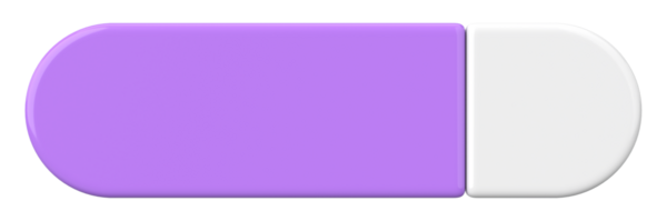 Üç boyutlu düğme. Boş tuş. 3B illüstrasyon.