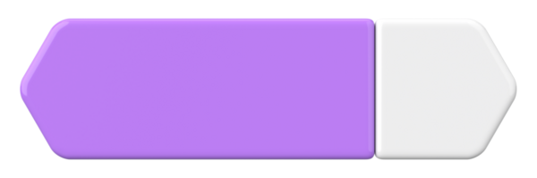 Üç boyutlu düğme. Boş tuş. 3B illüstrasyon.