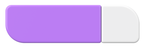 Üç boyutlu düğme. Boş tuş. 3B illüstrasyon.