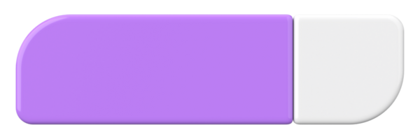 Üç boyutlu düğme. Boş tuş. 3B illüstrasyon.