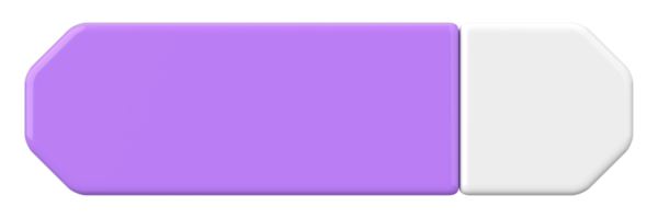 Üç boyutlu düğme. Boş tuş. 3B illüstrasyon.