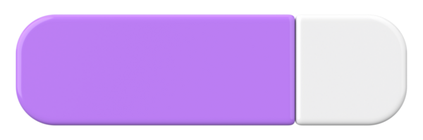 Üç boyutlu düğme. Boş tuş. 3B illüstrasyon.