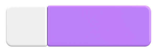 Üç boyutlu düğme. Boş tuş. 3B illüstrasyon.