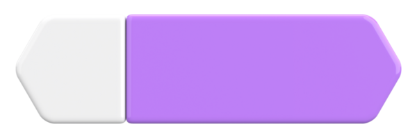 Üç boyutlu düğme. Boş tuş. 3B illüstrasyon.