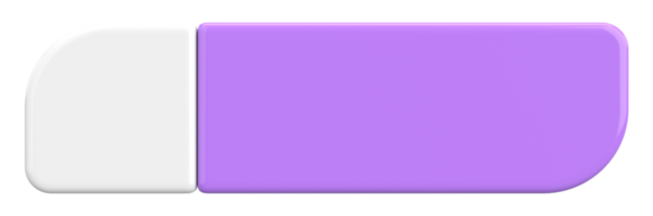 Üç boyutlu düğme. Boş tuş. 3B illüstrasyon.