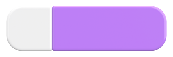 Üç boyutlu düğme. Boş tuş. 3B illüstrasyon.