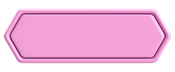 Üç boyutlu düğme. Boş tuş. 3B illüstrasyon.