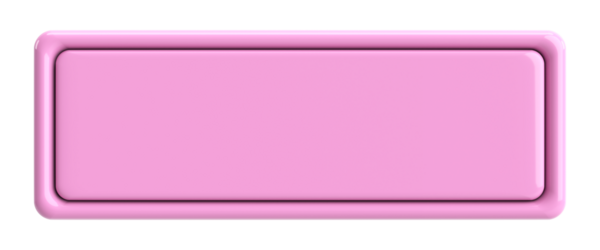 Üç boyutlu düğme. Boş tuş. 3B illüstrasyon.