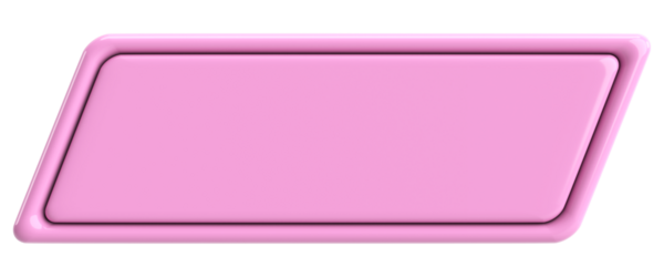 Üç boyutlu düğme. Boş tuş. 3B illüstrasyon.