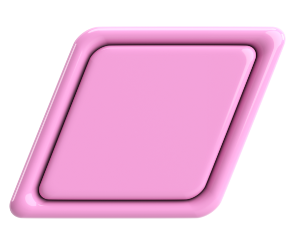 Üç boyutlu düğme. Boş tuş. 3B illüstrasyon.