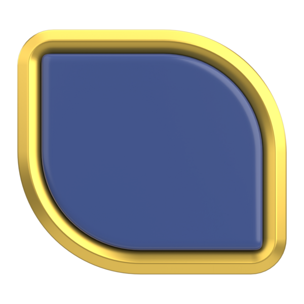 Lüks düğmesi. Boş tuş. 3B illüstrasyon.