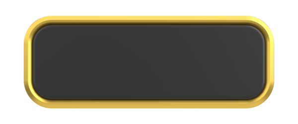 Lüks düğmesi. Boş tuş. 3B illüstrasyon.