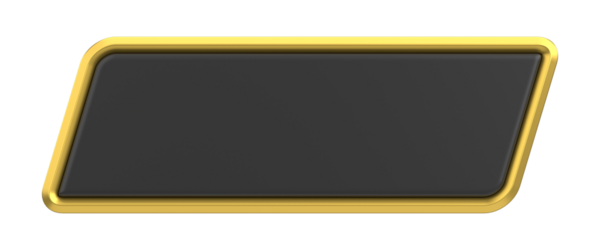 Lüks düğmesi. Boş tuş. 3B illüstrasyon.