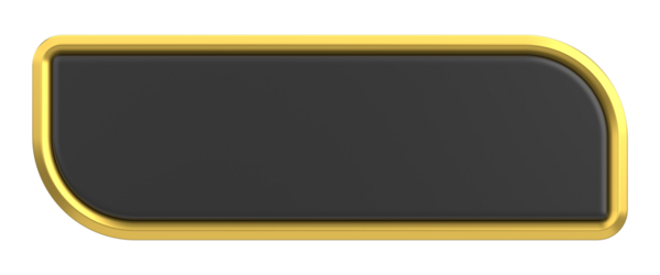 Lüks düğmesi. Boş tuş. 3B illüstrasyon.
