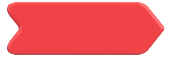 Üç boyutlu düğme. Boş tuş. 3B illüstrasyon.