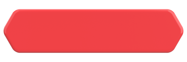 Üç boyutlu düğme. Boş tuş. 3B illüstrasyon.