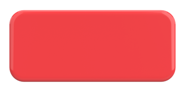 Üç boyutlu düğme. Boş tuş. 3B illüstrasyon.