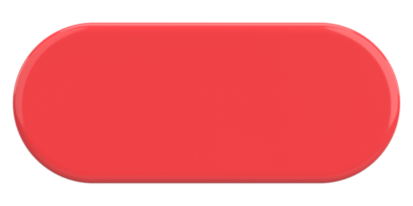 Üç boyutlu düğme. Boş tuş. 3B illüstrasyon.