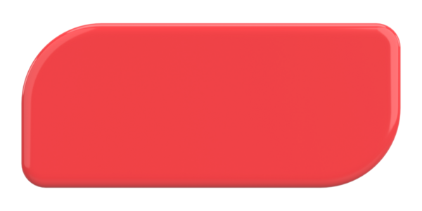 Üç boyutlu düğme. Boş tuş. 3B illüstrasyon.