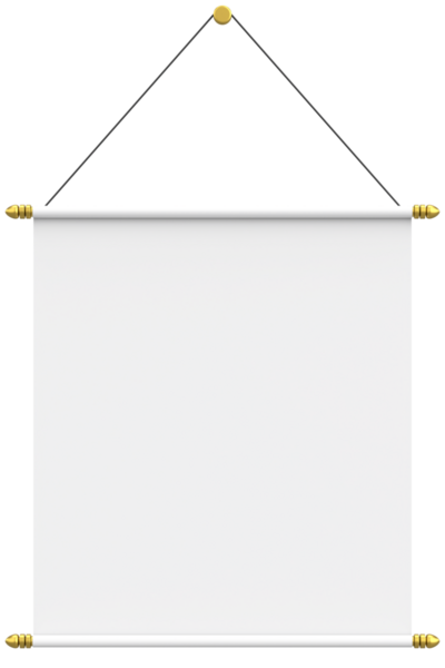 Kaydırma kağıdı. Mesaj kutusu. 3B illüstrasyon.