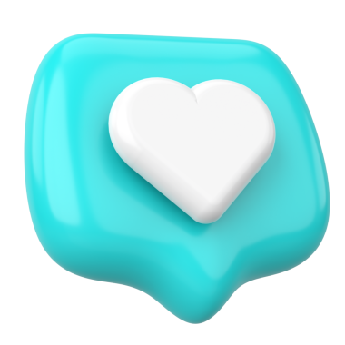 İkon gibi. Düğme gibi. 3B illüstrasyon.