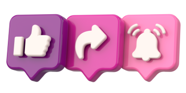 Ortak abonelik simgesi gibi. 3B illüstrasyon.