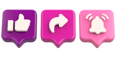 Ortak abonelik simgesi gibi. 3B illüstrasyon.