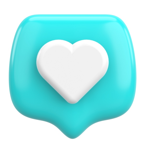 İkon gibi. Düğme gibi. 3B illüstrasyon.