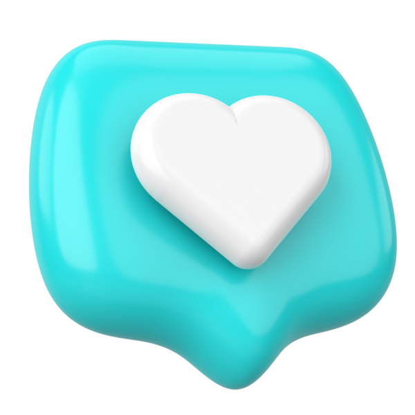 İkon gibi. Düğme gibi. 3B illüstrasyon.