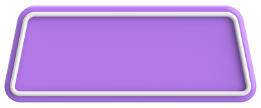 Üç boyutlu düğme. Boş tuş. 3B illüstrasyon.