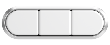 Üç boyutlu düğme. Skor tabelası. 3B illüstrasyon.