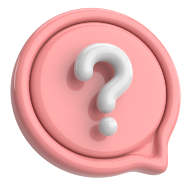 Soru işareti işareti. 3B illüstrasyon.