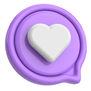 İkon gibi. Düğme gibi. 3B illüstrasyon.