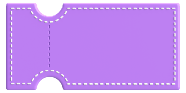 3 boyutlu kupon etiketi. 3B illüstrasyon.
