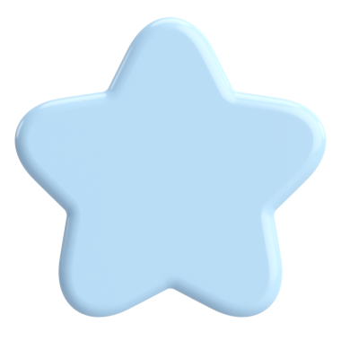 Üç boyutlu yıldız. Yıldız şeklinde. 3B illüstrasyon.