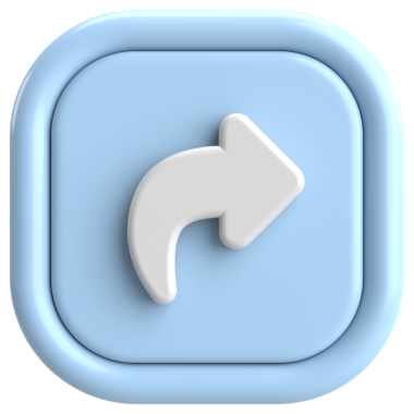 Paylaş düğmesi. Simgeyi paylaş. 3B illüstrasyon.