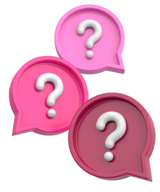 Soru işareti işareti. 3B illüstrasyon.