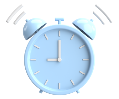 Üç boyutlu çalar saat. 3B illüstrasyon.