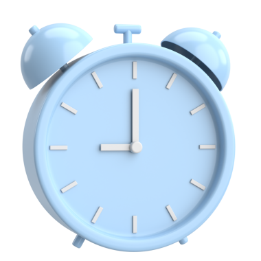 Üç boyutlu çalar saat. 3B illüstrasyon.