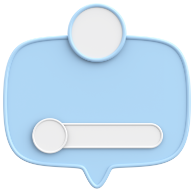 Profil kutusu. Sosyal medya profili. 3B illüstrasyon.