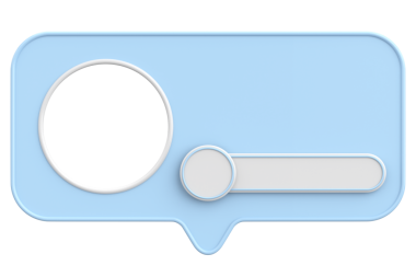 Profil kutusu. Sosyal medya profili. 3B illüstrasyon.