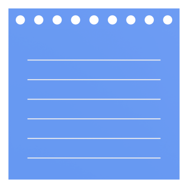 Üç boyutlu not kağıdı. 3B illüstrasyon.